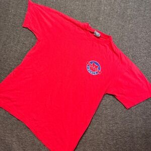 Vuarnet T-Shirt Mens XL Red Vintage France Logo USA Made 80s Sport